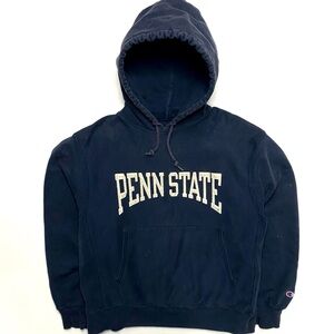 Vintage Champion Reverse Weave Penn State Nittany Lions Hoodie Sweatshirt Large